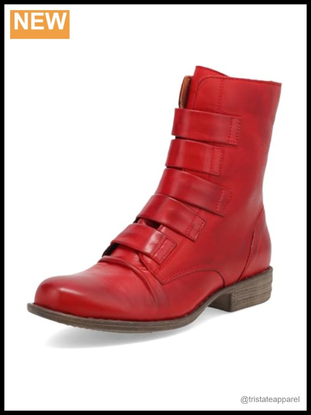 Women's Ankle Booties Leather Zip Block Heel Ruched 6.5" Shaft